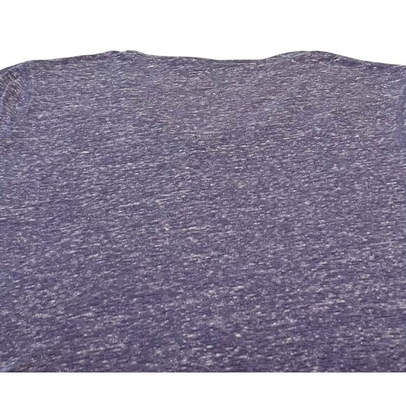 DANSKIN NOW ACTIVE TEE SHIRT, WOMENS, L, HEATHER LAVENDER, SHORT SLEEVE, V-NECK - Picture 6 of 10